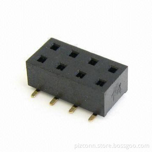 Female Header PCB Connector with Pitch of 2.0mm and SMT Type